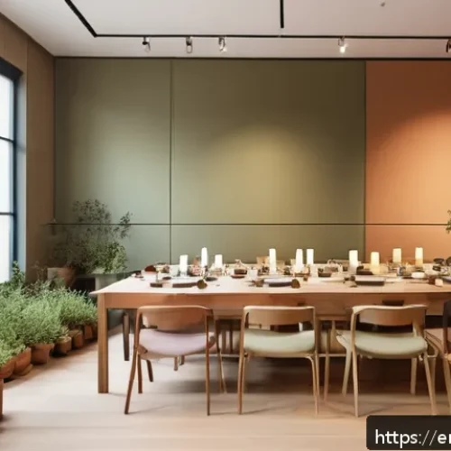다감각 예술 경험 디자인을 위한 워크숍 기획법 - A serene art workshop interior bathed in soft, warm lighting with earthy tones like terracotta, oliv...